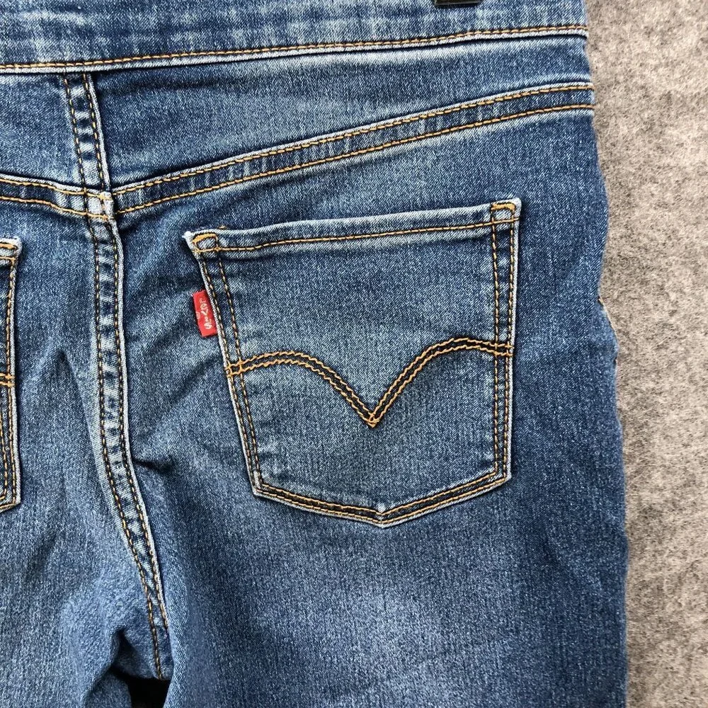 Levi's‎ Girls Size 14 Legging Jeans Pull On Jegging Blue Medium Wash Skinny